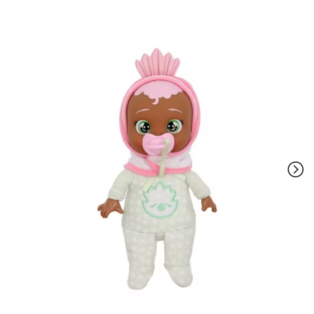 Cry Babies tiny cuddles Adorable Pink and White Baby Doll